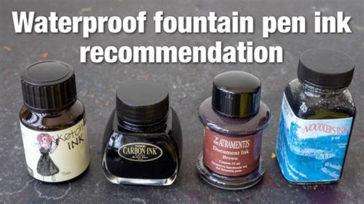 Are alcohol-based pens waterproof?