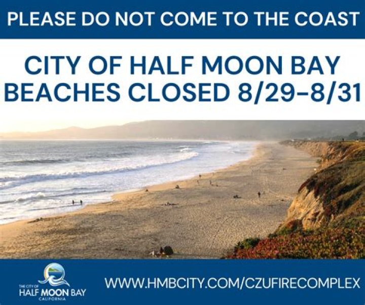 Are beaches closed in Half Moon Bay?