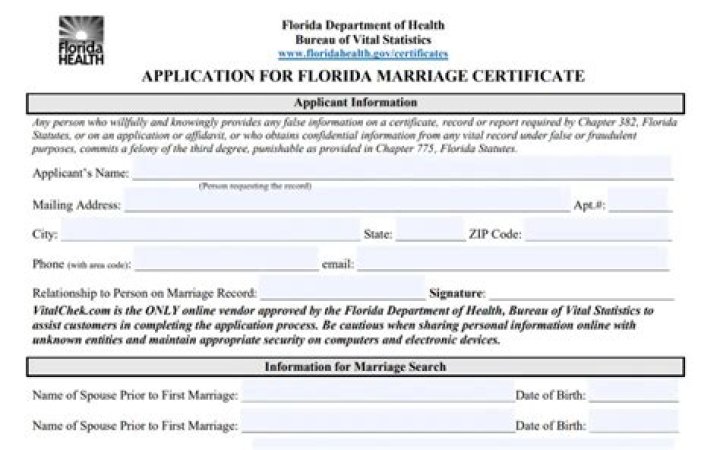Are Florida marriage licenses public record?