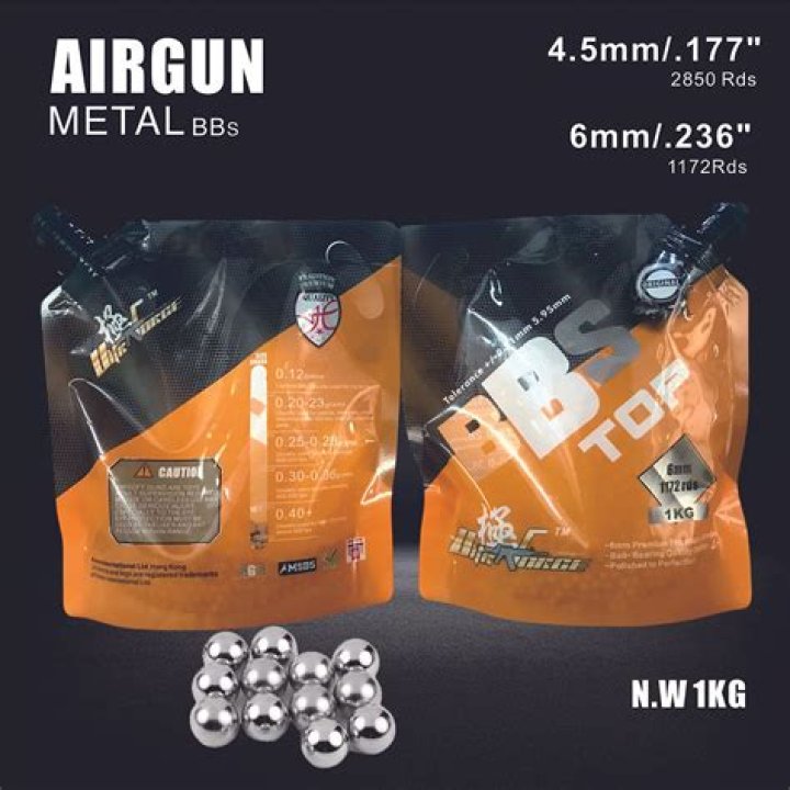 Are metal BBs allowed in airsoft?