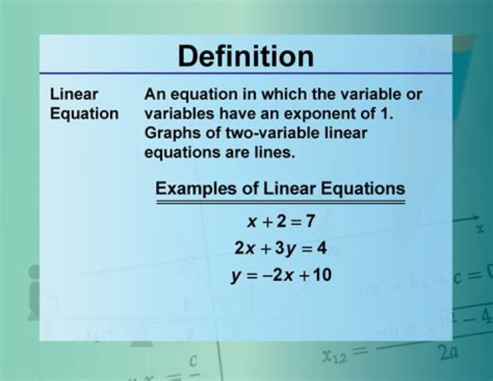 Can a linear equation have 4 variables?