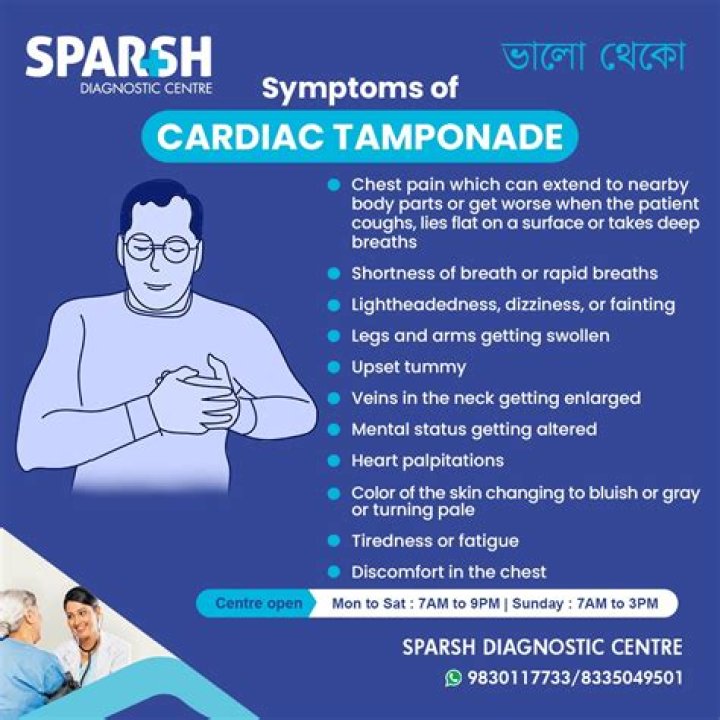Can a stab wound cause cardiac tamponade?