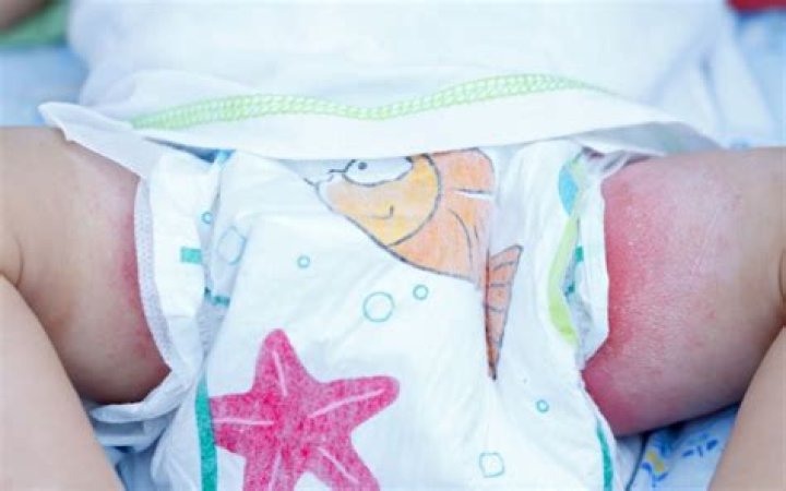 Can diaper rash spread to stomach?