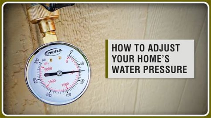 Can I adjust water pressure myself?