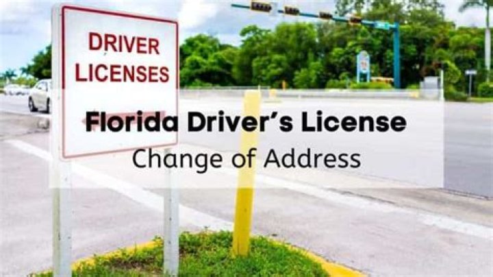 Can I change my address on Florida drivers license online?