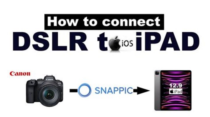 Can I connect my DSLR to iPad?