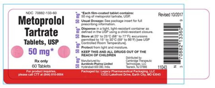 Can I cut 50mg metoprolol in half?