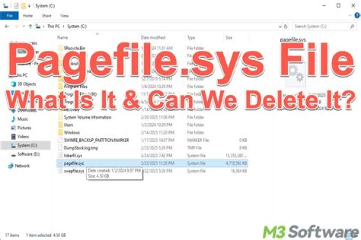 Can I delete pagefile sys Windows XP?