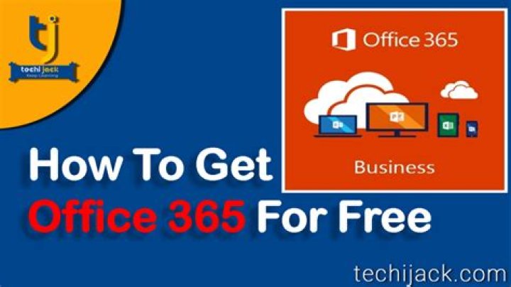 Can I get Office 365 for free?