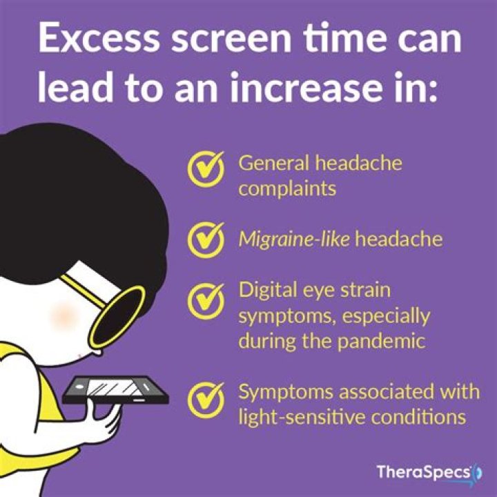 Can looking at a screen cause headaches and nausea?