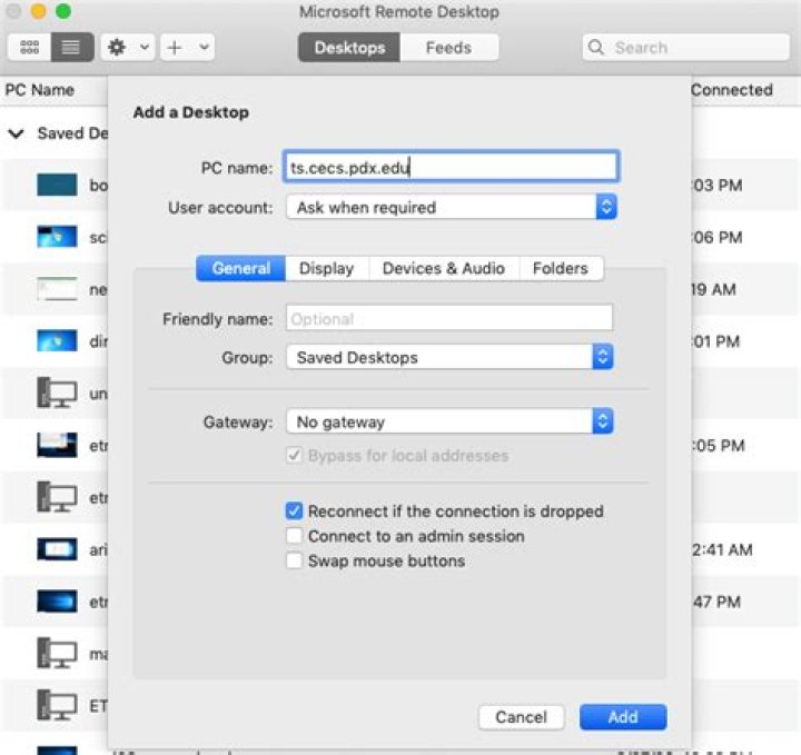 Can Mac do remote desktop connection?