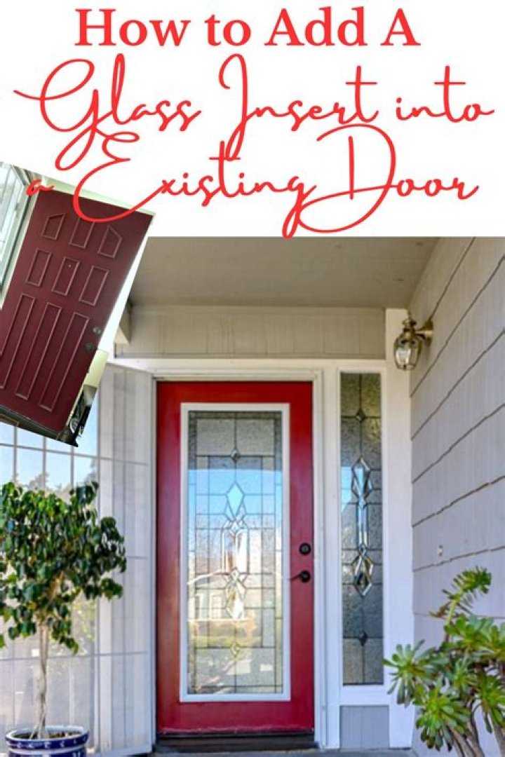 Can you add glass to an existing door?