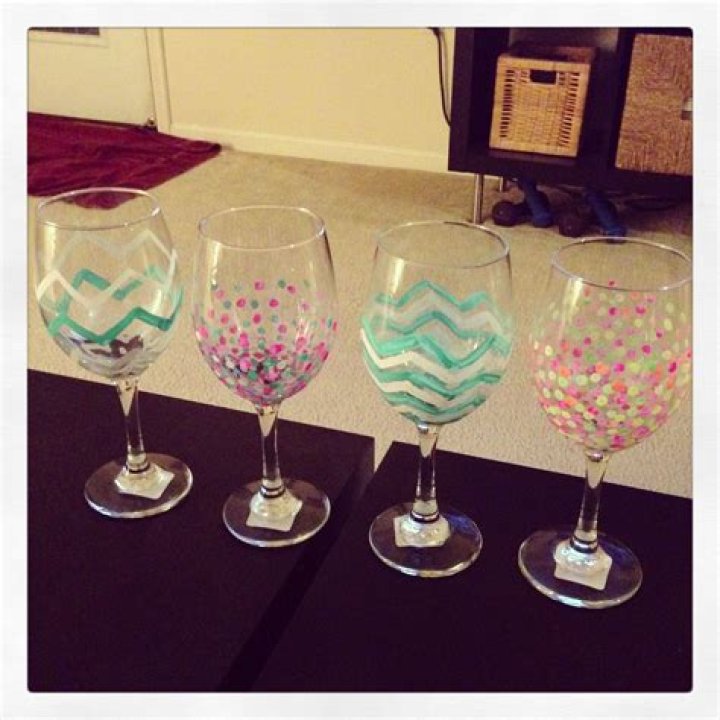 Can you bake acrylic paint on wine glasses?