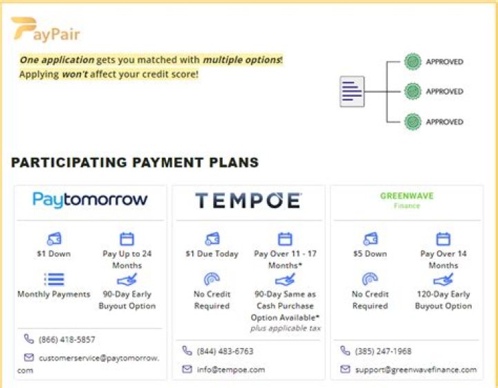 Can you buy tires on a payment plan?