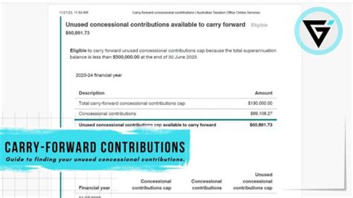 Can you carry forward non-concessional contributions?
