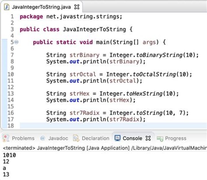 Can you cast an int to a String in java?