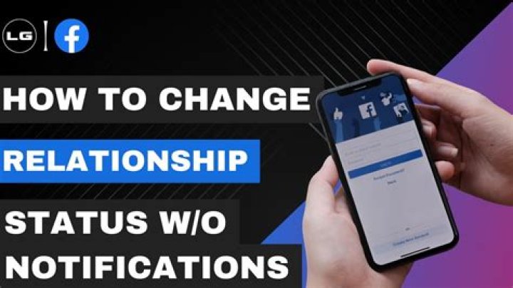 Can you change your Facebook relationship status without anyone seeing?