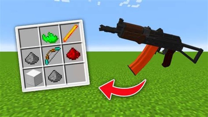 Can you craft a gun in Minecraft?