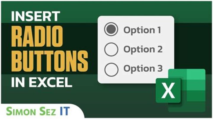 Can you do radio buttons in Excel?