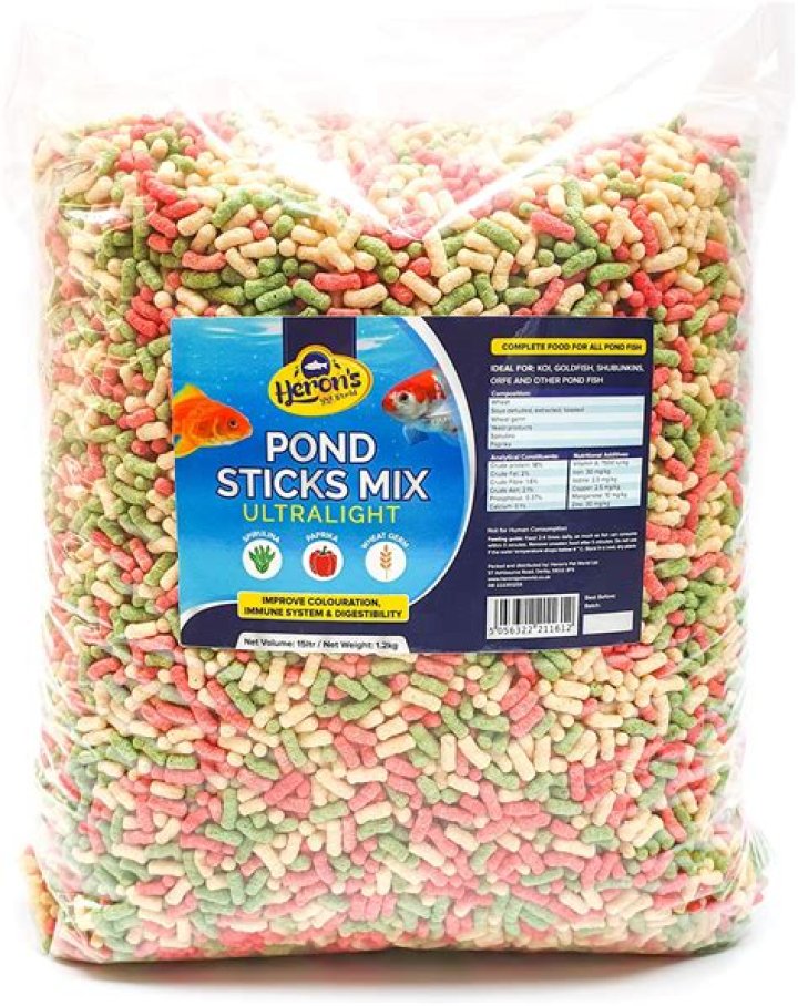Can you feed goldfish pond sticks?