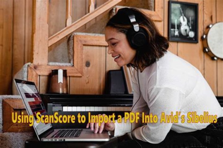Can you Import a PDF score into Sibelius?