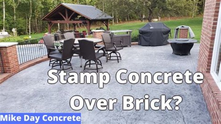 Can you lay brick on top of concrete patio?
