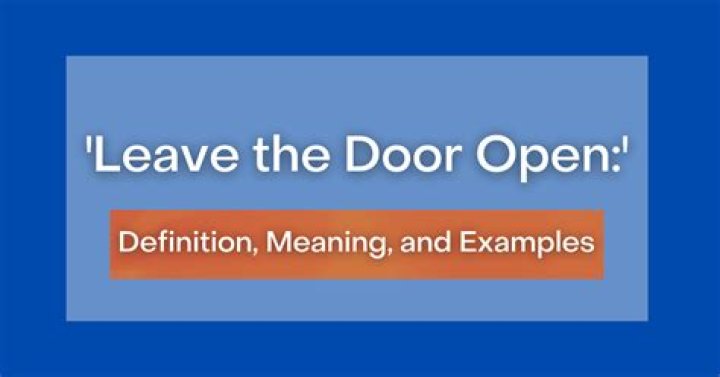 Can you leave oven door open?