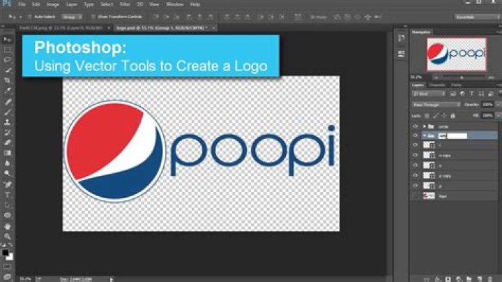 Can you make a vector logo in Photoshop?