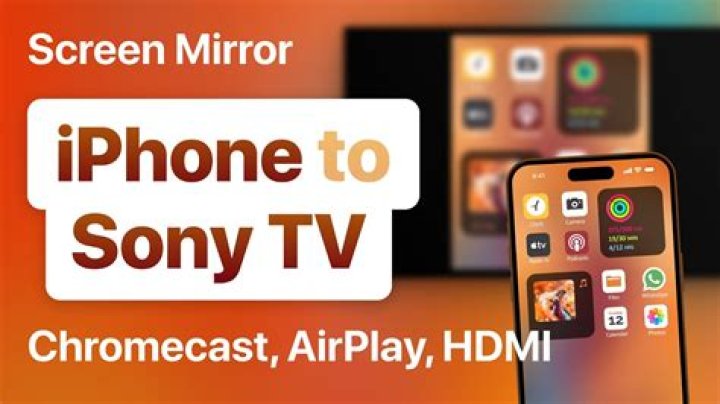 Can you mirror iPhone to Sony Blu-Ray?