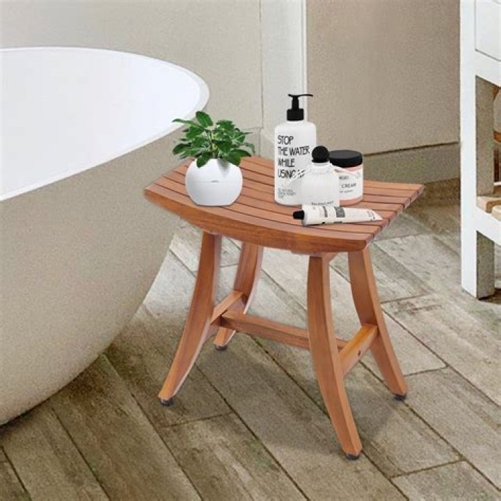 Can you put a teak stool in the shower?