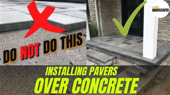 Can you put pavers next to concrete?