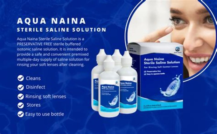 Can you put saline solution for contacts in your eye?