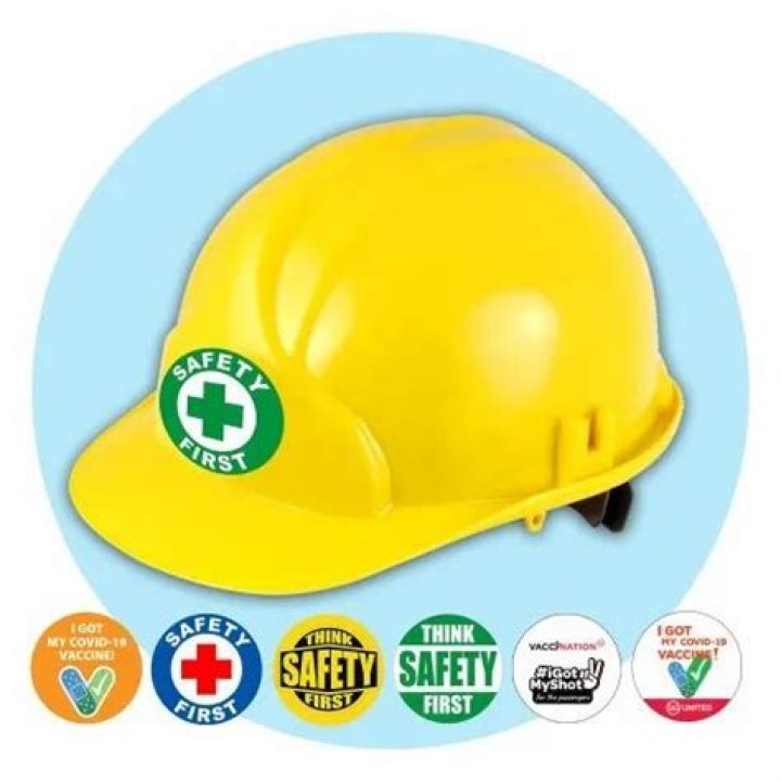 Can you put stickers on safety helmets?