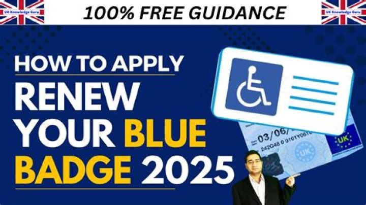 Can you renew a Blue Badge online?