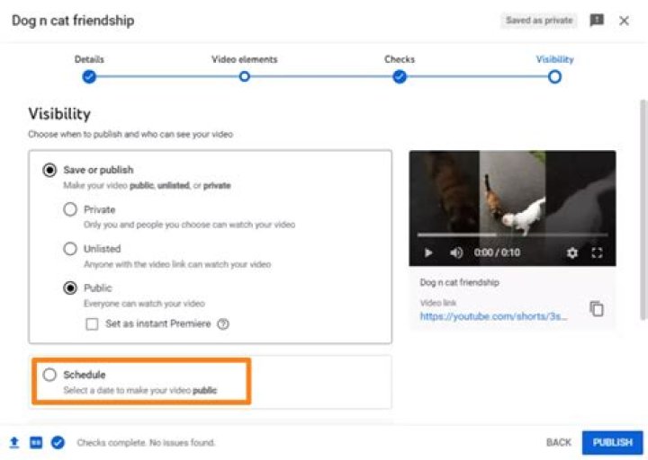 Can you schedule uploads on YouTube?