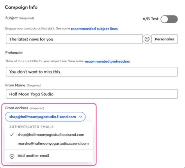 Can you send emails from a subdomain?