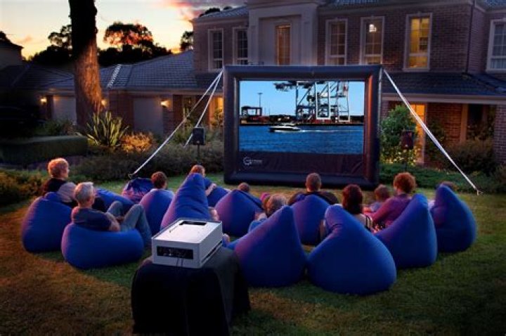Can you use a home cinema projector outside?