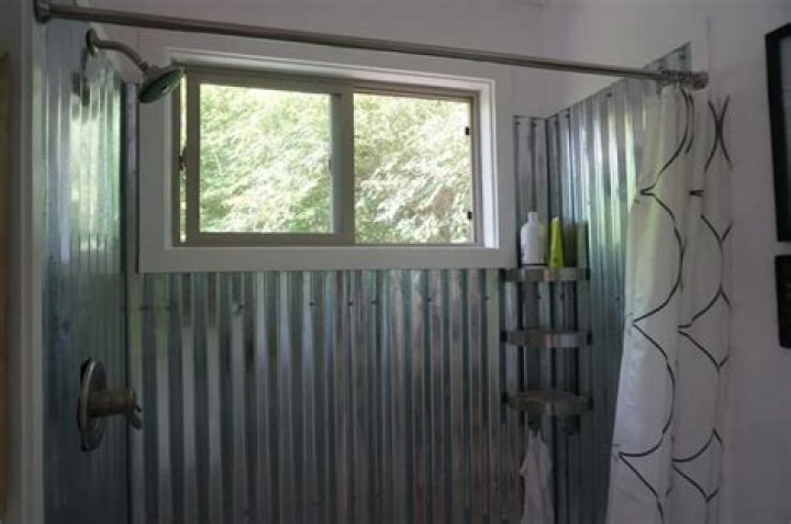 Can you use corrugated metal in a shower?