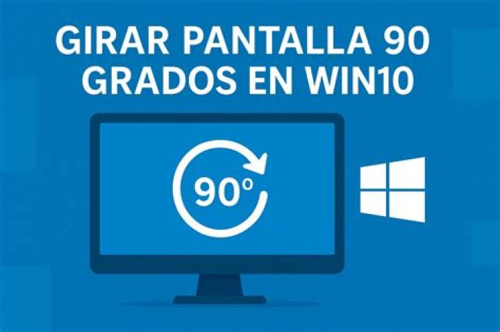 Como girar 90 grados la pantalla de Windows?