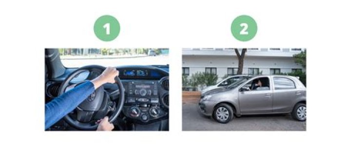 Como girar o volante na hora da baliza?