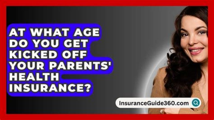 Do you get kicked off your parents insurance on your 26th birthday?