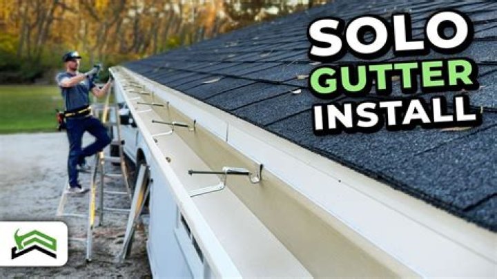 Do you glue vinyl gutters?