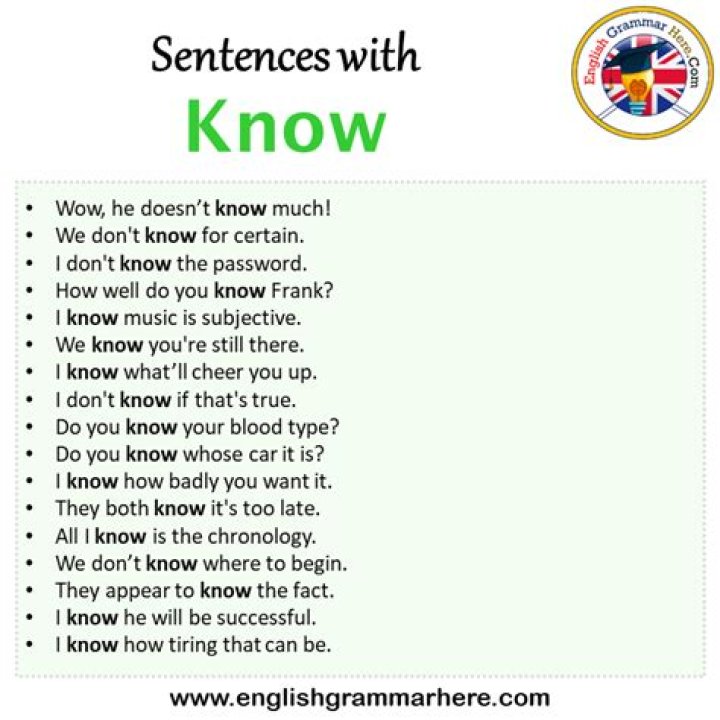 Do you know Example sentence?