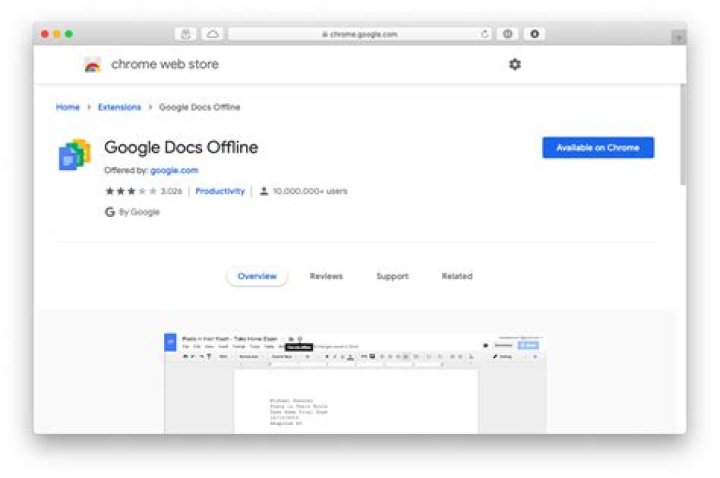 Does Google Docs work offline on Mac?