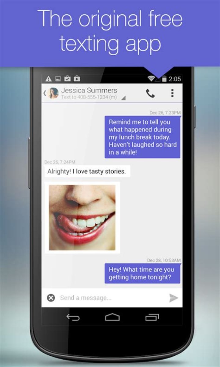 Does Google have a free texting app?