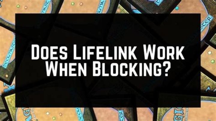 Does Lifelink trigger when blocking?
