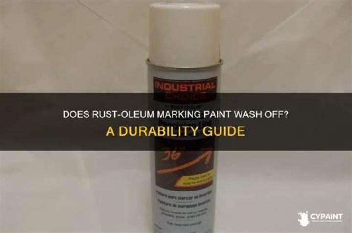 Does marking paint wash away?