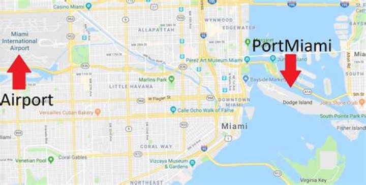 Does Miami airport have a shuttle to the port?