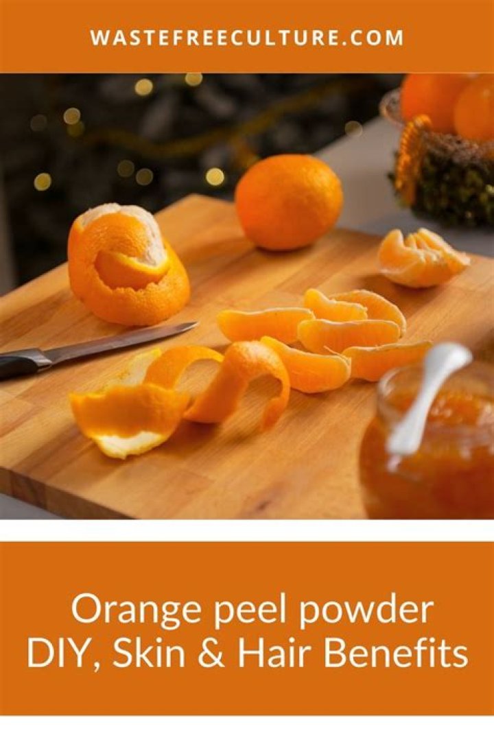 Does orange peel powder really work?