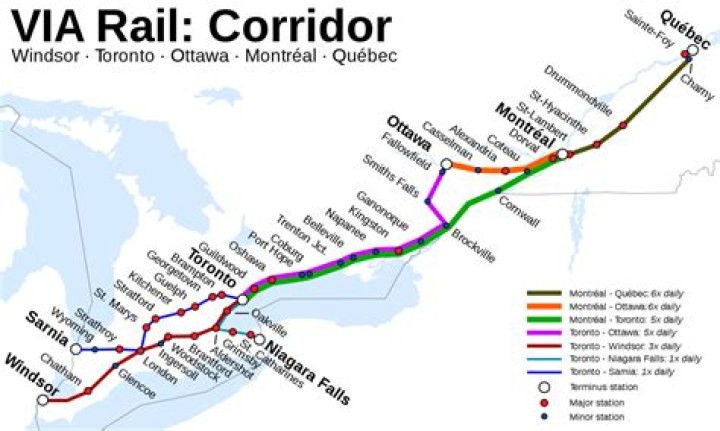 Does VIA Rail go across Canada?